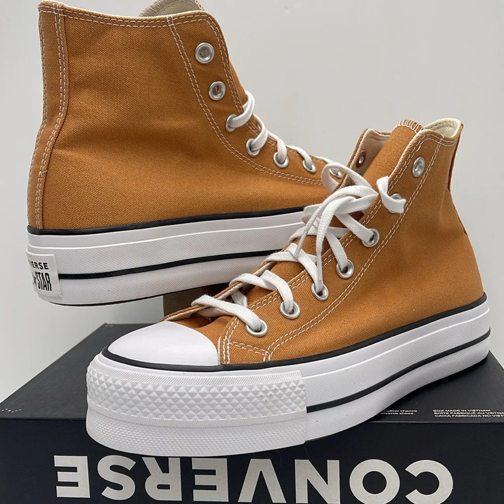 Converse WMNS CTAS LIFT HI GINGERSNAP/WHITE/BLACK A11537F Platforms Sneakers